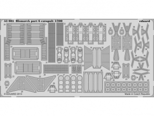 Eduard photodecoupe 53085 Bismarck Sixieme partie equipage et accessoires 1/200