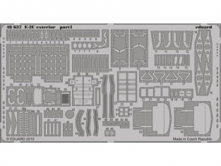 EDUARD photodecoupe 48637 Exterieur E-2C 1/48