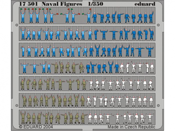 Eduard photodecoupe 17501 Figurines equipage 1/350