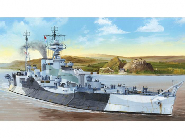 Trumpeter maquette bateau 05336 HMS ABERCOMBRIE Classe Des Monitors 1/350