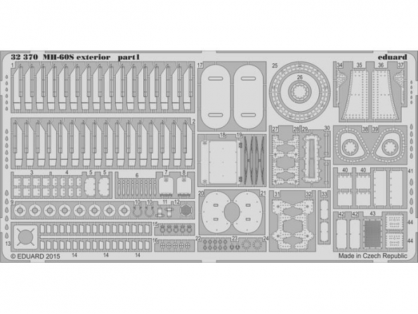 Eduard photodécoupe helicoptere 32370 Exterieur MH-60S Academy 1/32