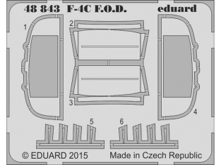 EDUARD photodecoupe avion 48843 F-4C F.O.D. Eduard 1/48