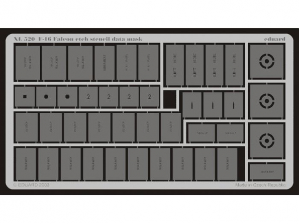 Eduard Express Mask XL520 Pochoirs marquages F-16 1/32