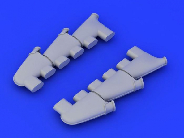 Eduard kit d'amelioration avion brassin 648211 Pipes d'echappement Spitfire Mk.I Airfix 1/48