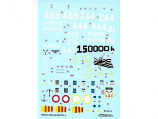 Berna Decals BD48-114 Alouette III Aeronavale 1/48