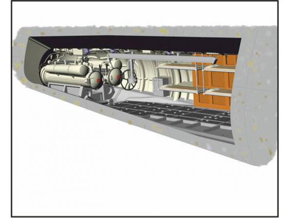 CMK kit amelioration N72012 U-BOOT IX ARRIÈRE + COMPARTIMENT TORPILLES COUCHETTES ÉQUIPAGE 1/72