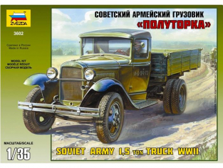 Zvezda maquette plastique 3602 Camion GAZ AA 1/35