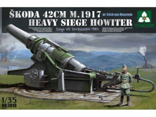 Takom maquette militaire 2018 SKODA 42CM M.1917 OBUSIER LOURD DE SIEGE 1/35