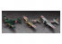 Hasegawa maquette BD 64720 SHIDENKAI &amp; HIEN &amp; ZERO FIGHTER TYPE 21 1/72