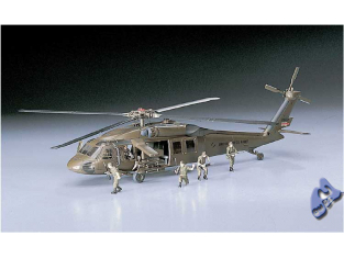 HASEGAWA maquette avion 00433 UH-60A BLACK HAWK 1/72