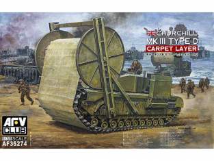 AFV Club maquette militaire 35274 CHURCHILL CARPET LAYER (TYPE D) Mark III 1/35