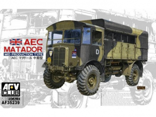 AFV Club maquette militaire 35239 CAMION BRITANNIQUE AEC MATADOR (Milieu De Production) 1/35