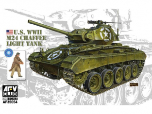AFV Club maquette militaire 35054 US M24 "CHAFFEE" CHAR LÉGER 1945 1/35
