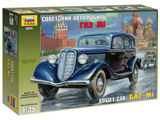 Zvezda maquette militaire 3634 Voiture soviétique GAZ M1 1/35