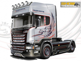 Italeri maquette camion 3906 Scania R730 V8 Streamline Silver Griffin 1/24