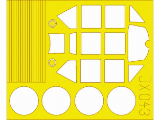 Eduard Express Mask JX043 Messerschmitt Bf109G Revell 1/32