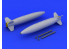 Eduard kit d&#039;amelioration avion brassin 648221 Bombes Mk.84 retarded fin 1/48