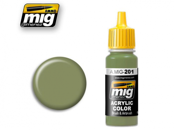 MIG peinture authentique 201 FS34424 Gris vert clair