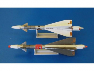 Plus Model AL4046 Missiles Russes R-40TD AA-6D Acrid pour MiG-25 1/35