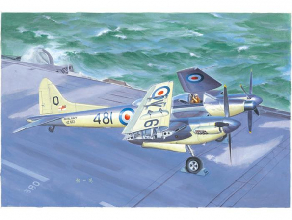 Trumpeter maquette avion 02895 DE HAVILLAND SEA HORNET NF.21 1/48