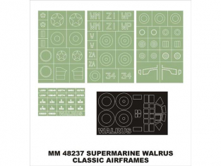 Montex Maxi Mask MM48237 Walrus Classic Airframes 1/48