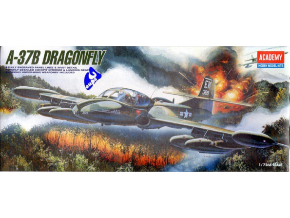 Academy maquettes avion 1663 A-37B Dragonfly 1/72
