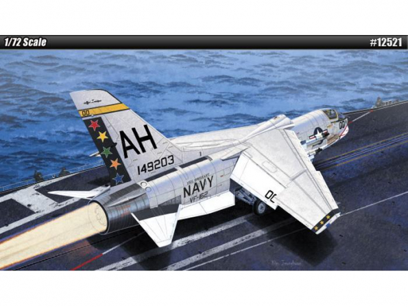 Academy maquettes avion 12521 USN F-8E VF-162 The Hunters 1/72