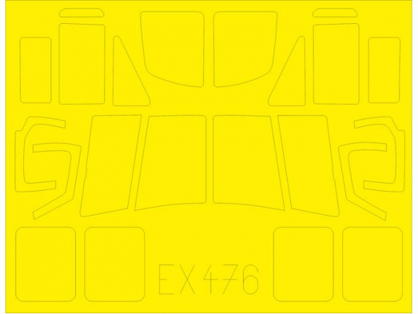 Eduard Express Mask EX476 UH-1Y Kitty Hawk 1/48