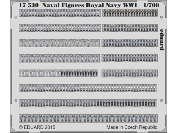 Eduard photodecoupe bateau 17530 Figurines marins de la Royal Navy 1/700