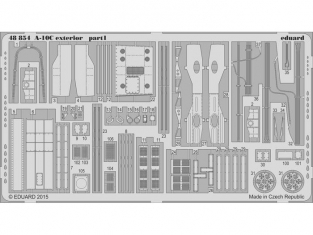 EDUARD photodecoupe avion 48854 Exterieur A-10C Italeri 1/48