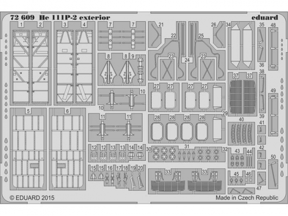 Eduard photodecoupe avion 72609 Exterieur Heinkel He 111P-2 Airfix 1/72 Eduard photodecoupe avion 72609 Exterieur Heinkel He 111P-2 Airfix 1/72