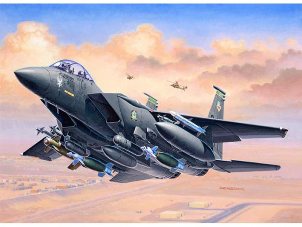 REVELL maquette avion 03972 F-15E Strike Eagle & Bombes 1/144
