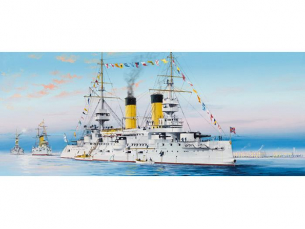 Trumpeter maquette bateau 05338 CUIRASSE RUSSE "TSAREVITCH" 1904 1/350