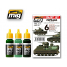 MIG peinture 7135 Set couleurs Vietnam 3 x 17ml