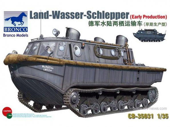 Bronco maquette militaire CB 35031 Land Wasser Schlepper Debut de production 1/35