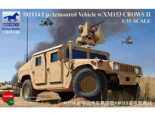Bronco maquette militaire CB 35136 Humvee M1114 avec XM153 Crows II 1/35