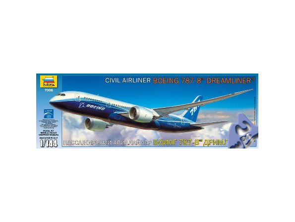 Zvezda maquette avion 7008 Boeing 787-8 1/144