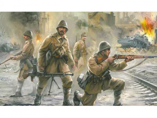 Zvezda maquette personnages militaire 6163 Infanterie Roumaine 1/72