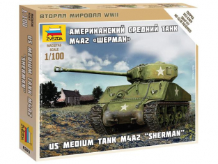 Zvezda maquette militaire 6263 M4 Sherman 1/100