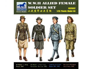 Bronco maquette militaire CB 35037 Soldats femmes allies WWII 1/35