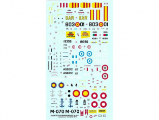 Berna decals BD48-117 European Alouette III 1/48