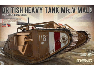 Meng maquette militaire Ts-020 CHAR LOURD BRITANNIQUE MK V MALE - 1918 1/35