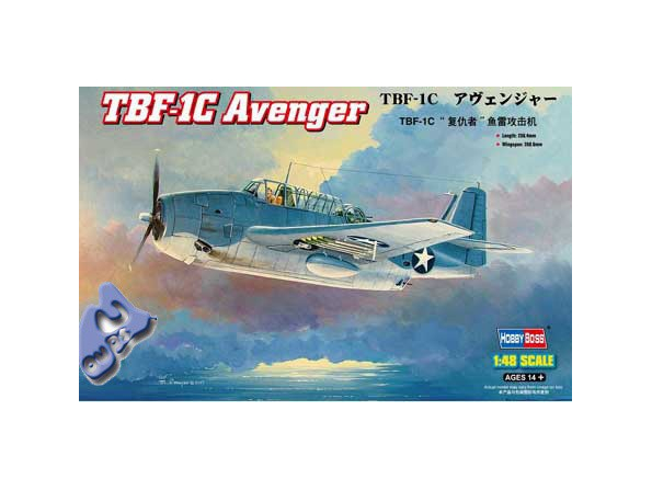 HOBBY BOSS maquette avion 80314 TBF-1C AVENGER 1/48