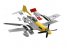 AIRFIX MAQUETTE ENFANT J6016 QUICK BUILD P-51D Mustang