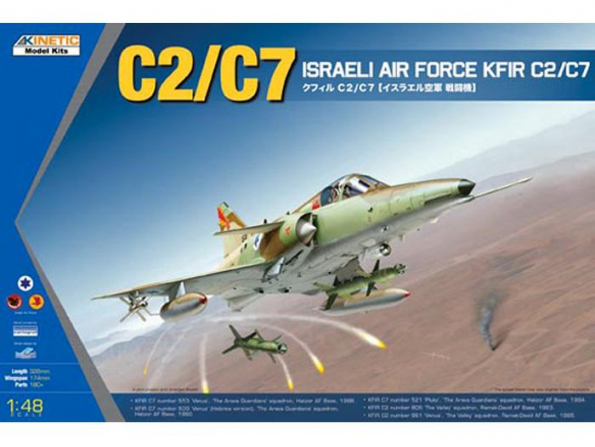 Kinetic maquette avion k48046 C2/C7 KFIR Israeli AF 1/48