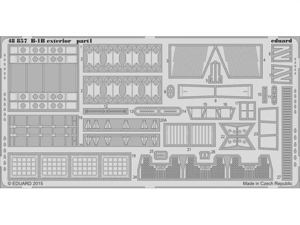 EDUARD photodecoupe avion 48857 Exterieur B-1B Revell 1/48