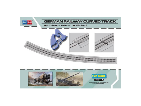 HOBBY BOSS maquette militaire 82910 RAILWAYS CURVED TRACK 1/72