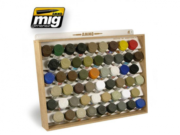 Mig Jimenez accessoire peinture 8014 Presentoir pour pots Tamiya / Gunze 10ml