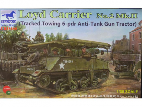 Bronco maquette militaire CB 35188 Loyd Carrier Mk.I/II (Tracked. Towing 6-pdr Anti-Tank Gun Tractor) 1/35