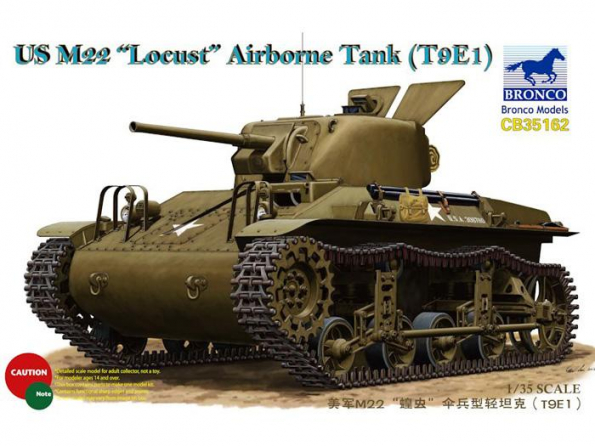 Bronco maquette militaire CB 35162 US M-22 Locust Airborne Tank (T9E1) 1/35